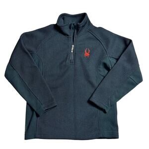 SPYDER  Kids Youth Black Red Core Sweater MEDIUM